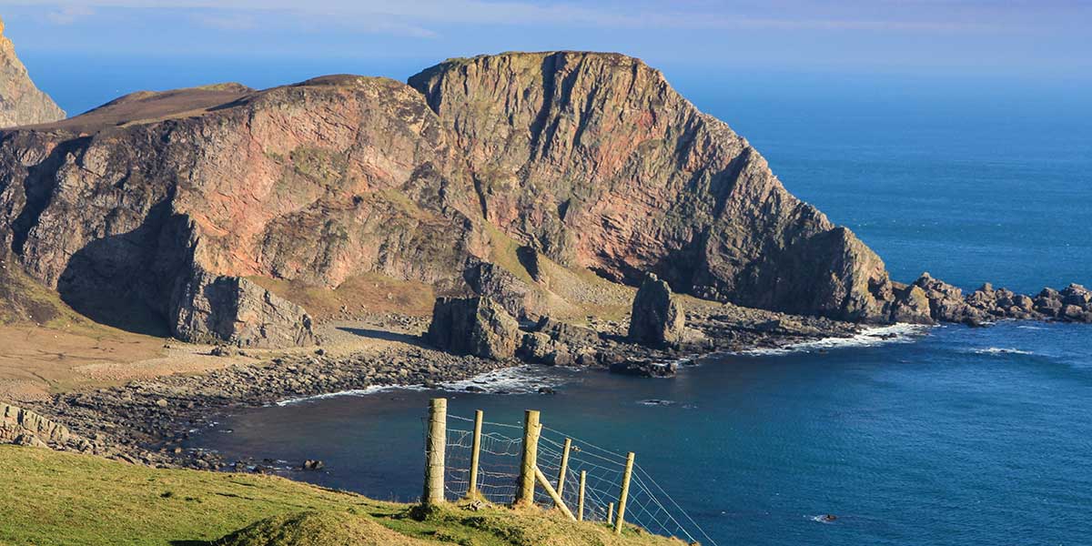 cliffs-oa-pensula Kliffen Oa Schiereiland op terugweg van American Monument